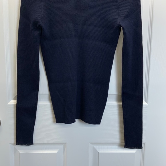 Anthropologie Moth Ribbed Knit V-Neck Pullover Sweater - Picture 16 of 16